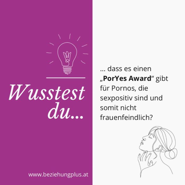 PorYes Award für Pornos, die sexpositiv sind und somit nicht frauenfeindlich